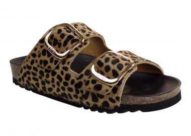 Scholl Γυναικεία Σανδάλια Ανατομικά Δερμάτινα NOELLE F30067-1850 370 Λεοπάρ - Scholl - 