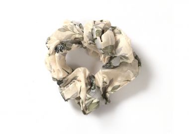 Scrunchie με floral μοτίβο - MAT FASHION - 