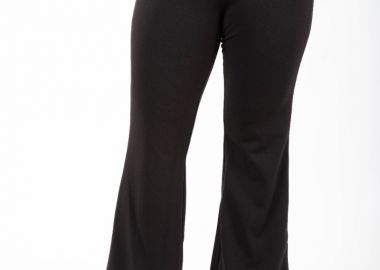 Scuba παντελόνι heavy καμπάνα σε μαύρο χρώμα -  - 