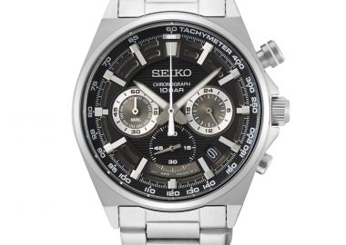 SEIKO Conceptual Racing Sports Chronograph - SSB397P1 Silver case with Stainless Steel Bracelet - Seiko - 
