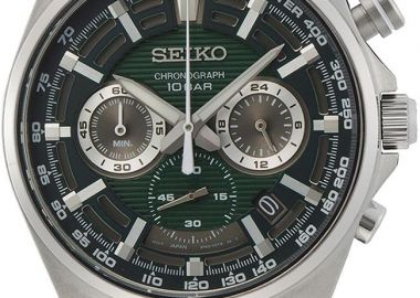 SEIKO Conceptual Racing Sports Chronograph - SSB405P1 Silver case with Stainless Steel Bracelet - Seiko - 