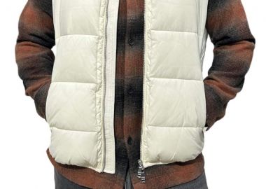 SEINSE μπουφάν αμάνικο ανδρικό με τσέπες Giubbino - Λευκό-GBI967SS-WHITE - SEINSE - 