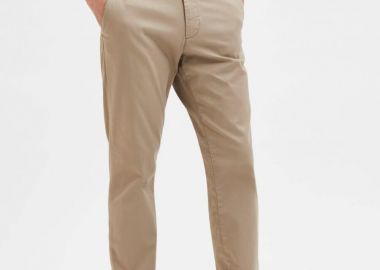 Selected 175 Slim Fit New Miles Flex Ανδρικό Chinos Παντελόνι 16087663 Μπέζ - Selected - 