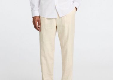 Selected 180 Relaxed Fit Παντελόνι 16092732 Εκρου - Selected - 