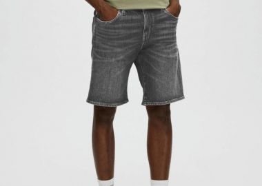 Selected Alex Ανδρική Denim Βερμούδα 16089262 Μαύρο - Selected - 