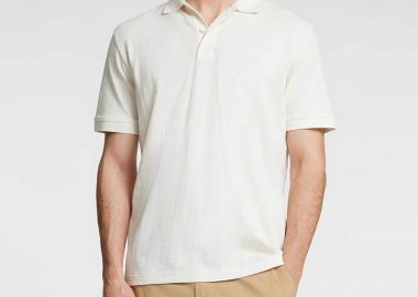 Selected ανδρική μπλούζα πόλο μονόχρωμη Regular Fit - 16096767 Λευκό - SELECTED - 
