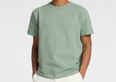 Selected ανδρικό T-shirt μονόχρωμο Regular Fit - 16092769 Πράσινο Μέντας - SELECTED - 