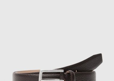 Selected Carl Ανδρική Δερμάτινη Ζώνη 16094658 Σοκολατί - Selected - 