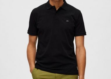 Selected Dante Men's Polo Shirt 16087839 Μαύρο - Selected - 