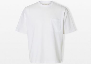 SELECTED HOMME Ανδρικό Λευκό Loose Fit T-Shirt - SELECTED HOMME - 