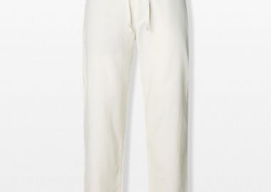 SELECTED HOMME Ανδρικό Λευκό Slim Tapered Trousers - SELECTED HOMME - 