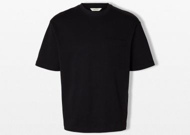 SELECTED HOMME Ανδρικό Μαύρο Loose Fit T-Shirt - SELECTED HOMME - 