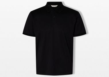 SELECTED HOMME Ανδρικό Μαύρο Polo Shirt - SELECTED HOMME - 