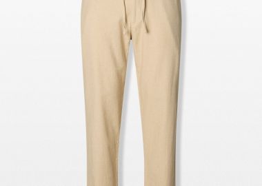 SELECTED HOMME Ανδρικό Μπεζ Slim Tapered Trousers - SELECTED HOMME - 