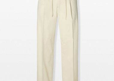SELECTED HOMME Ανδρικό Μπεζ Straight Leg Trousers - SELECTED HOMME - 