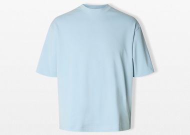 SELECTED HOMME Ανδρικό Μπλε Relaxed Fit T-Shirt - SELECTED HOMME - 