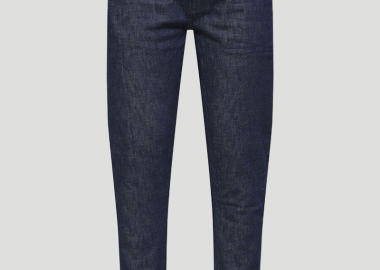 SELECTED HOMME Ανδρικό Μπλε Tapered Slim-Fit Dark Blue Jeans - SELECTED HOMME - 