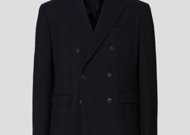 SELECTED HOMME Ανδρικό Μπλε Wool Double Breasted Blazer - SELECTED HOMME - 