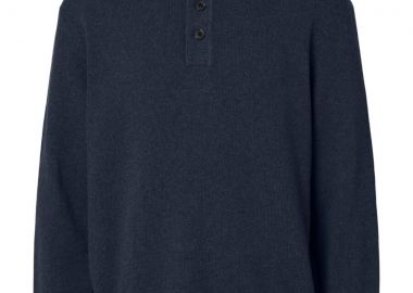 Selected Jakob Ανδρική Μακρυμάνικη Polo Μπλούζα 16099291 Σκούρο Μπλέ - Selected - 
