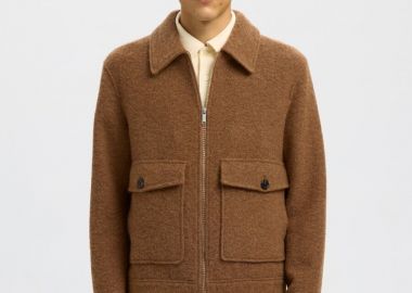 Selected Jakob Ανδρικό Wool Blend Jacket 16098263 Κάμελ - Selected - 