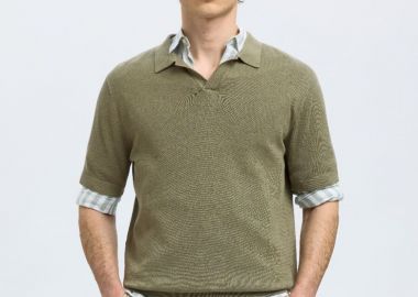 Selected Mattis Ανδρικό Κοντομάνικο Linen Polo 16096197 Λαδί - Selected - 