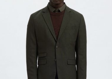 Selected Neil Slim Fit Σακάκι 16087868 Σκούρο Πράσινο - Selected - 