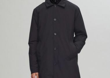 Selected New Alvin Ανδρικό Mac Coat 16096062 Μαύρο - Selected - 