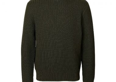 Selected Tom Ανδρικό Structure Rollneck Πλεκτό 16099209 Χακί - Selected - 