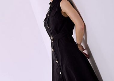 Σεμιζιέ φόρεμα βαμβακερό με τσέπες SQ7578.8053+1 - Celestino - 