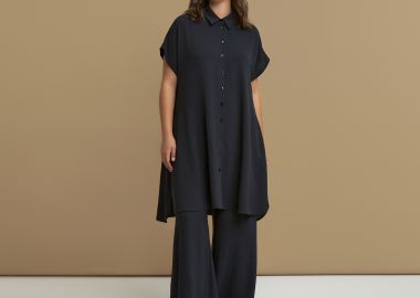 Σεμιζιέ φόρεμα κρεπ airwashed - MAT FASHION - 