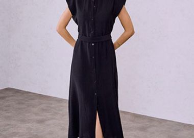 Σεμιζιέ φόρεμα με βισκόζη SQ9844.8816+1 - Celestino - 