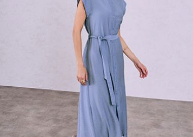 Σεμιζιέ φόρεμα με βισκόζη SQ9844.8816+4 - Celestino - 