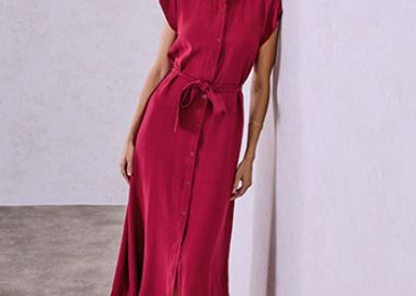 Σεμιζιέ φόρεμα με βισκόζη SQ9844.8816+5 - Celestino - 