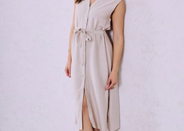 Σεμιζιέ φόρεμα με βισκόζη SQ9844.8823+3 - Celestino - 