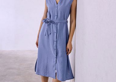 Σεμιζιέ φόρεμα με βισκόζη SQ9844.8823+4 - Celestino - 