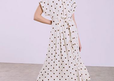 Σεμιζιέ φόρεμα μίντι πουά SQ7633.8009+2 - Celestino - 