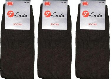 Σετ 3 Τεμ Ανδρική Αθλητική Κάλτσα Πετσετέ Καφέ Καφέ - Filinda - 