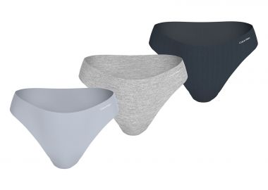 Σετ 3 τεμάχια Σλιπ Βαμβακερά - Invisibles Cotton - CALVIN KLEIN - 