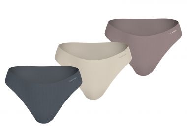 Σετ 3 τεμάχια Σλιπ Βαμβακερά - Invisibles Cotton - CALVIN KLEIN - 