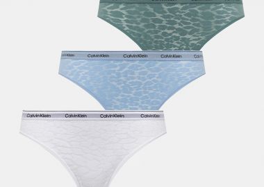 Σετ 3 τεμάχια Σλιπ Brazilian Με Δαντέλα - CALVIN KLEIN - 