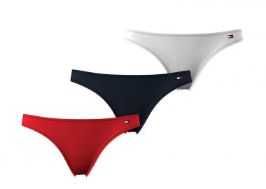 Σετ 3 τεμάχια Σλιπ Thong Βαμβακερά - TOMMY HILFIGER - 