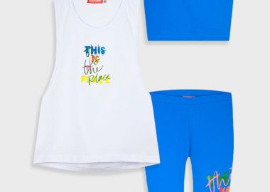 Σετ 3τμχ για κορίτσι - Μπλε 16-225245-0 - energiers - 