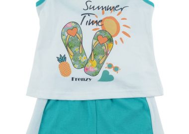 ΣΕΤ ΑΜΑΝΙΚΟ ΣΟΡΤΣ - ΛΕΥΚΟ SCUBA ΛΕΥΚΟ SCUBA - Frenzy style - 