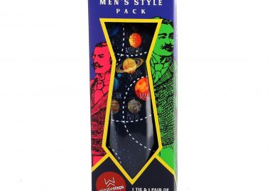 Σετ Ανδρικές Κάλτσες & Γραβάτα Wigglesteps Πολύχρωμες 21TSB05 - WIGGLESTEPS - 