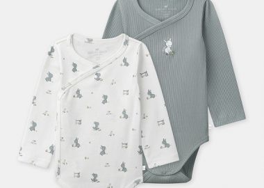 Σετ Βρεφικά Φορμάκια για Αγόρια Soft Donkey 2 τμχ ΜΠΛΕ - SERGENT MAJOR - 