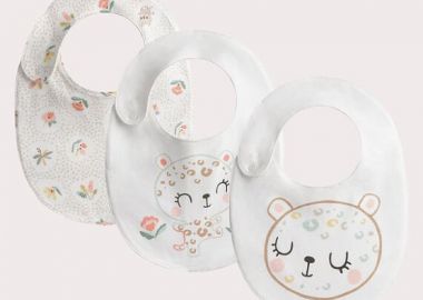 Σετ Βρεφικές Σαλιάρες Baby Tiger 3 τμχ ΜΠΕΖ - DPAM - 
