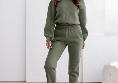 Σετ Φόρμα Crop Aperol Χακί - Amelie's - 