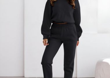 Σετ Φόρμα Crop Aperol Μαύρο - Amelie's - 