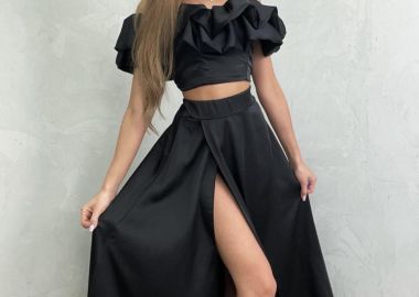 Σετ Φούστα Τοπ Flounder Μαύρο - Amelie's - 