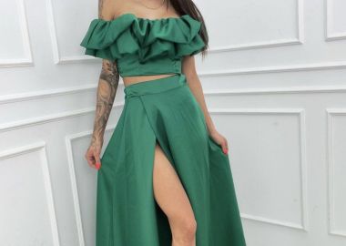 Σετ Φούστα Τοπ Flounder Πράσινo - Amelie's - 